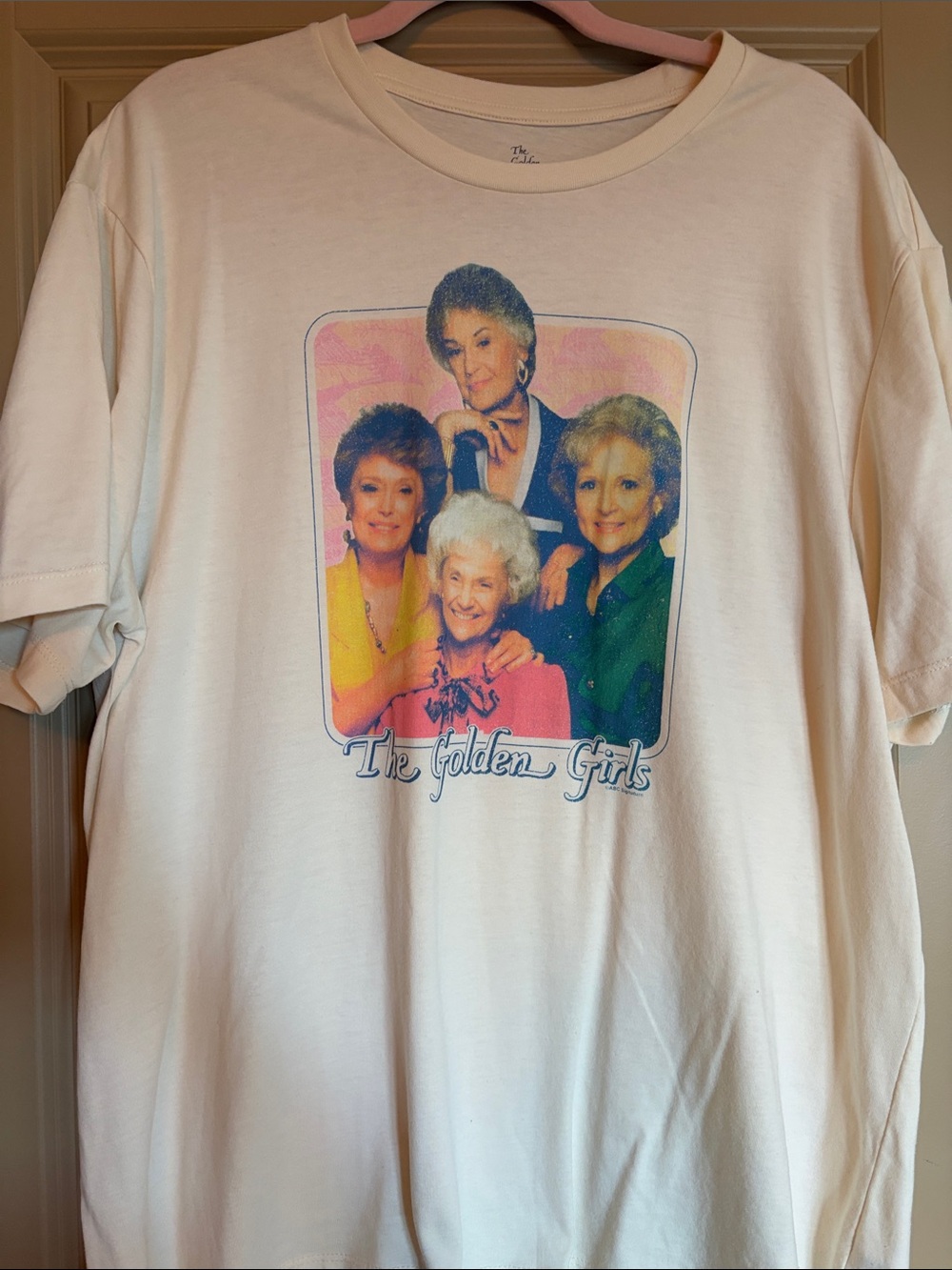 The Golden Girls Graphic Ladies T-Shirt in Cream Size XL